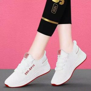 RFA TOP  SEPATU PUTIH WANITA YR7 SPIY 550 SW01 SEPATU FLYKNIT GARIS WARNA KOREA 2026 SW05N M01