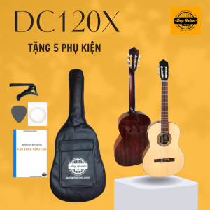 Đàn guitar classic có EQ Duy Guitar DC120X thùng full size có khuyết gỗ Hồng đào nguyên tấm Duy Guitar Store