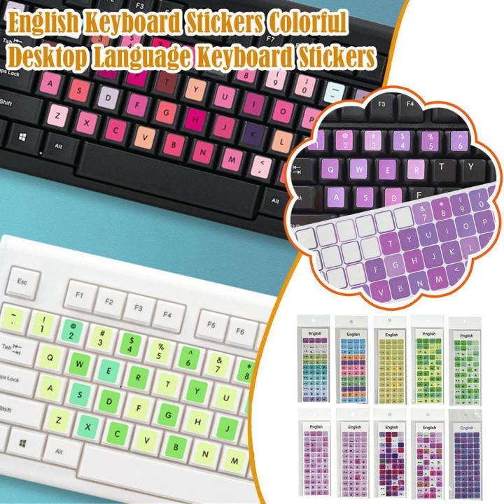 1 Pc Keyboard Sticker Keyboard Stickers English Language Letter