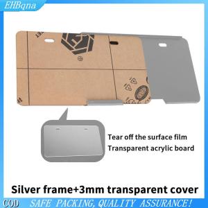 [COD] 1PCS Universal ‌Stainless Steel Plate Cover For Motorcycle New LTO Plate Size Motorcycle License Plate Frame