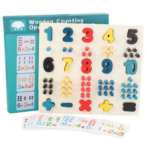 Childrens Wooden Counting Peg Board Arithmetic Stick Learning Math Numbers Letter Matching Toys