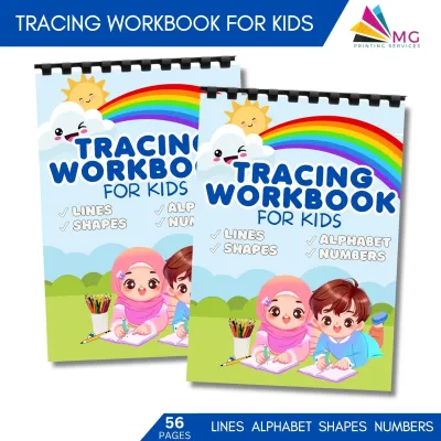 Complete Tracing Workbook - Lines Shapes Alphabet and Numbers (56 Pages)