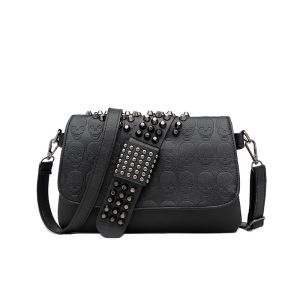 IELGY Ladies Black Shoulder Bag Diagonal Bag