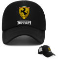 Ferrari Mesh Cap Trucker Cap Snap Back Baseball Cap  For Men & Women Cap3. 