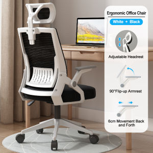 Home Office Chair Breathable Mesh Computer Chair Adjustable Arm Ergonomic Chair Rotating Game Chair High Back to Protect the Spine Gaming Chair