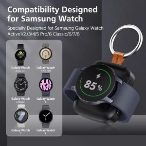 MISSUP ic Wireless Charger Fast Charging LED Indicator For Galaxy Watch Charger Universal Wireless Charging Watch Charging For Galaxy Watch 6 7 8