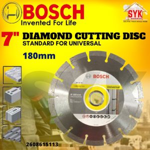 SYK Bosch 180mm Standard For Universal Diamond Cutting Disc Concrete Cement Cutting Wheel 2608615113