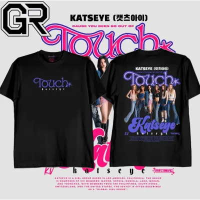Katseye Touch Graphic Cotton T Shirt Unisex Casual Kpop Style Tee for Men and Women Fans