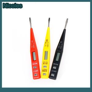 [Nicoles] ปากกาทดสอบเซ็นเซอร์แจ้งเตือนไฟฟ้า LCD ac dc แบบไม่สัมผัส