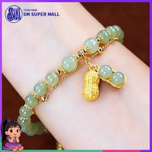 【SM Mall】Peanut Bracelet Lucky Fortune Good Luck Handmade Beaded for Women Men Couple Birthday Gift for Girlfriend