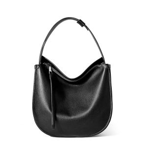 BeeGreen Women High Quality Cow Leather Shoulder Bag Elegant Underarm Bag Daily Commuter Bag Soft Sling Bag