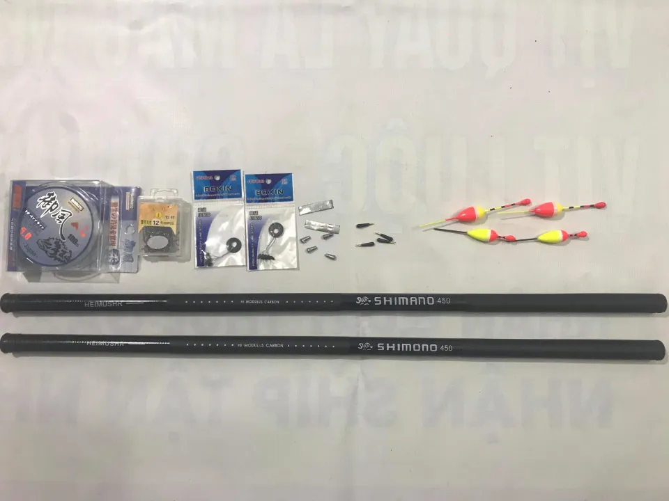 Combo cần câu tay (270 360) (~2m4 và 3m3) giá rẻ (tặng đầy