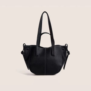 Leacat Soft Leather Wing Tote Bag Large Capacity Minimalist Commuter Shoulder Bag for Women