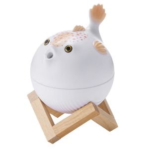 CAEDU USB Powered Puffer Fish Humidifier 260ml Colorful Lights Mini Humidifier Small Creative Shape Portable Humidifier Home