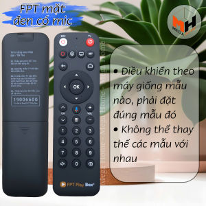 Điều khiển đầu thu FPT giọng nói remote giọng nói FPT play box hàng chính hãng