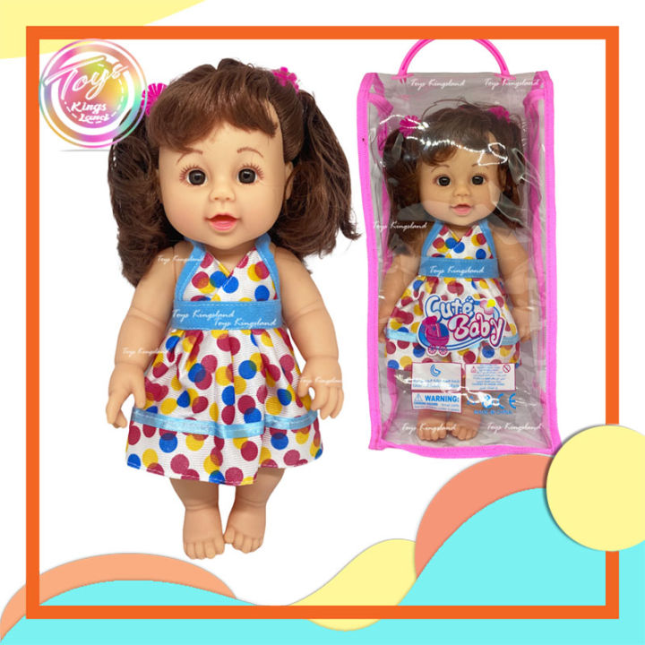 TK New Rubberize Cute Baby Doll with Sound Toys For Kids (Randon