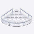 3 Layer Triangular Bathroom Corner Organizer Rack With Hook Triangle Rack Shelf. 