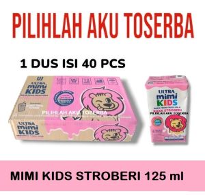 Susu Ultra Mimi Kids STRAWBERRY (STROBERI) 125 ml - (1 DUS ISI 40)