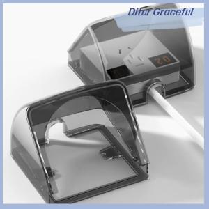 Ditur 86 Type Outdoor Socket Protective Cover Bathroom Electric Plug Waterproof Cover Power Outlet Rainproof Box Electrical Supplies