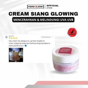 Yonglow Day Cream Siang Pembersih Pemutih Kulit Wajah Kusam Glowing Beruntusan BPOM