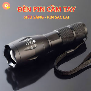 Đèn Pin Cầm Tay T6 - Chiếu Siêu Sáng Có Zoom Thay Đổi Tiêu Cự Linh Hoạt Chống Nước Bền Bỉ