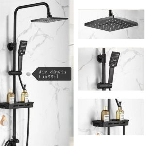 Shower Set Kamar Mandi Rain Shower/Set Shower Air Panas Dingin Alat Mandi Kamar Mandi