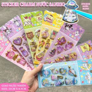 Set Hình Dán Sticker 3D Charm Nước Lấp Lánh Kim Tuyến Size Lớn Nhiều Chủ Đề Đồ Chơi Hình Dán Cho Bé