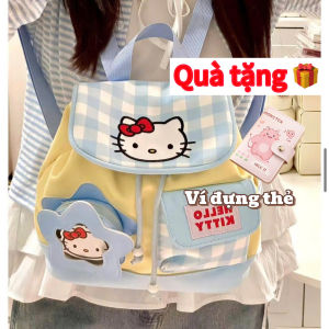 [TẶNG VÍ ĐỰNG THẺ] Balo Hoạt Hình Balo Hello Kitty Dây Rút Đeo Vai Đi Học