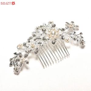 🚚【Local Express Delivery】🚚 New Rhinestone Wedding Flower Hair Clip Hair Comb For Women Bride