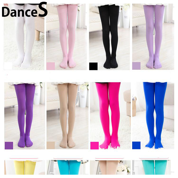 3 Pack Girls Ballet Dance Tights - Soft Microfiber Footed Stockings For Kids, Stretchy With Hole In Sole - View #6