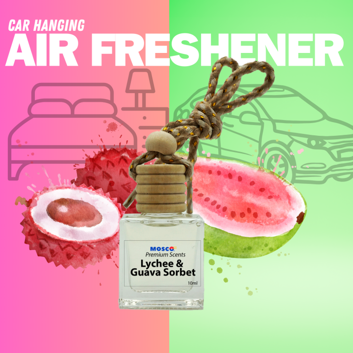 Lychee & Guava Car Hanging Diffuser | 100% Oil-based Mosco Premium ...