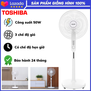 Quạt Toshiba F-LSA10 Công suất 50W Chế độ hẹn giờ tối đa đến 2 tiếng Thiết kế hiện đại sang trọng Quạt chính hãng Quạt điện cao cấp Bảo hành 24 tháng