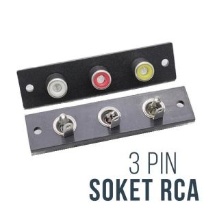 Soket Socket RCA 3 Pin Body Biasa Terminal RCA 3pin