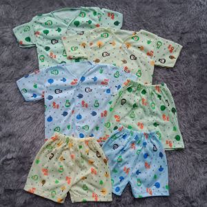 3 Set Pakaia Bayi Baju Pendek Bayi Baru Lahir Newborn SNI Lembut Tebal Motif Terbaru Termurah Setelan Perlengkapan Bayi Baru Lahir 1 Toko Lengkap Perempuan Laki Laki Cowok Cewek Lusin  Harga Grosir Murah Komplit Set Pakaian Bayi Set Kado Lahiran Balita