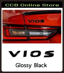 TOYOTA VIOS 2023-2026 Wording Logo Emblem PnP Frame Accessories - Glossy Black / Carbon Fiber