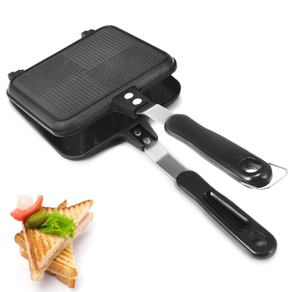 🌸1pcs Sandwich Toaster, Double Sided Pan Toasted Sandwich Maker