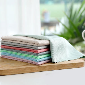 Khăn Lau Bát - Lau Kính - Lau Đa Năng - Công Nghệ Mới Không Xù Lông 25x25cm -LUMBL