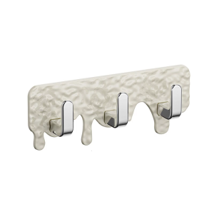 Practical Triple Hook Without Nails Required Easy Installation for Bathroom Kitchen Office Organizing Accessory