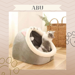 Tempat Tidur Kucing Anjing / Rumah Kucing Sarang Hewan Peliharaan Lucu