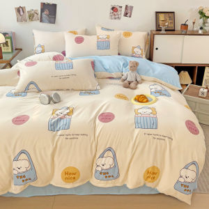 Dansunreve 1pc Floral Duvet Cover Washed Cotton Quilt Cover Only Comforter Cover Single/Queen/King Size
