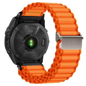Zenia 26mm 22mm Quick Fit Premium Nylon Watch Strap for Garmin Forerunner 970 965 Fenix 9 8 E 7 7X Pro Sapphire Solar 6 6X 5 5X Plus 3 epix Gen 2 Instinct MARQ Approach S70 47mm S60 S62 Quatix Enduro Tactix D2 Mach 1 Descent Mk1 Mk2 Mk2i Mk3i 51mm G1 G2