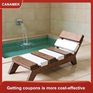 【CANAMEK】 1:12 Dollhouse thu nhỏ bãi biển ghế Lounger đồ nội thất nhà mô hình trang trí nội thất đồ chơi nhà búp bê phụ kiện cảnh tự làm