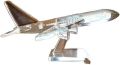 Crystal Cute Aircraft Figurines Glass Airplane Paperweight Ornament Statue Collectible Home Decor Christmas Birthday Gift, 12x12x6.5cm(4.73x4.73x2.56in). 