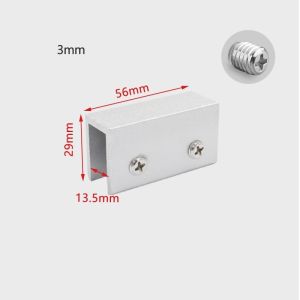 Phụ kiện nối góc nhôm kính hoặc gạch