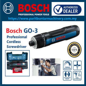 BOSCH GO 3 Upgraded Cordless Screwdriver With Case USB Type-C Cable 3.6V LED Light 7+1 Torque GO3