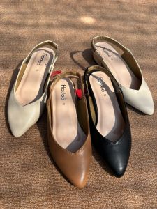 Sepatu Hak 3 cm Tali Belakang Karet Fladeo/Sepatu Wanita