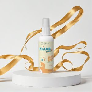 Al-jannah Hijab Spray 3in1 - Parfum Hijab Segar & Tegak  & Anti Leyot untuk Daily Hijabers dengan Bahan Alami dan Aman 100ml