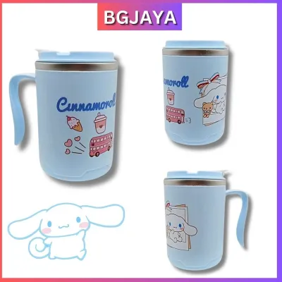 500ml Kids Cartoon Mug Children Drinking Cup 304 Stainless Steel (BGJAYA)