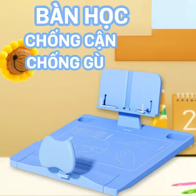 Bàn Học Chống Cận Thị Chống Gù Lưng Chống Ngủ Gật Thông Minh Cho Trẻ Bộ Chỉnh Sửa Tư Thế Ngồi Loại Tốt