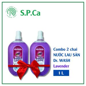 Combo 2 chai nước lau sàn Dr.Wash 1L hương Lavender cao cấp làm thơm khử mùi hiệu quả - SPCa000036